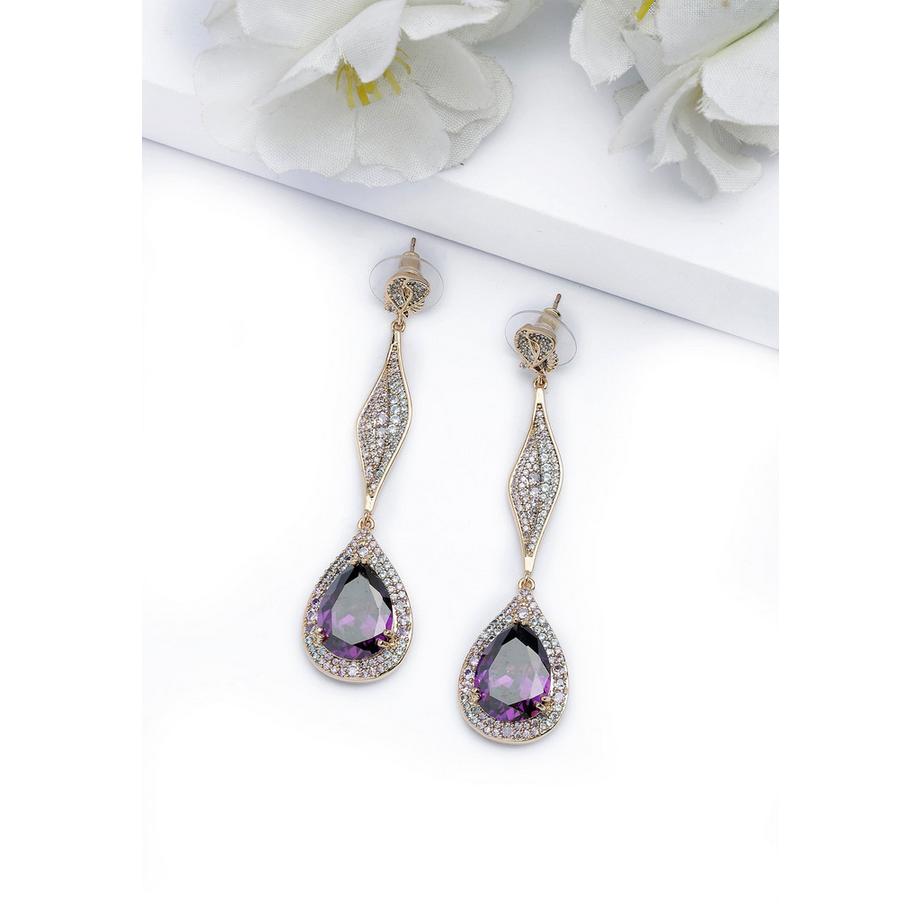 AVANT-GARDE PARIS  Glänzende Lange Hängeohrringe 