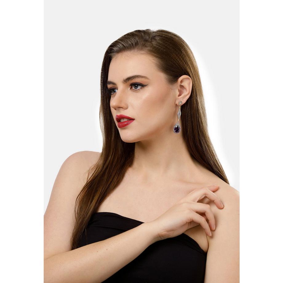 AVANT-GARDE PARIS  Glänzende Lange Hängeohrringe 