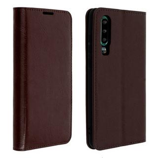 Avizar  Cover Echtleder Huawei P30 Braun 