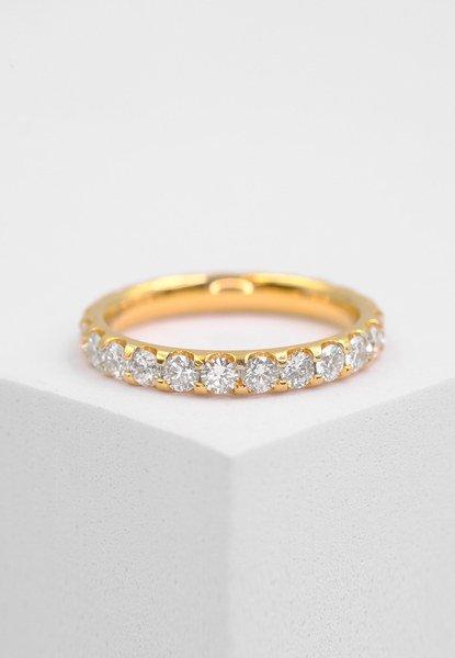 MUAU Schmuck  Mémoire Ring Diamant 1.50ct. Gelbgold 750 