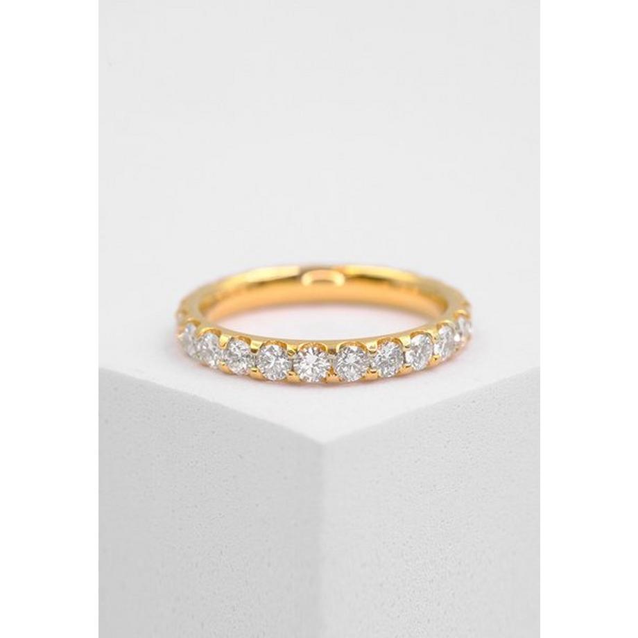 MUAU Schmuck  Mémoire Ring Diamant 1.50ct. Gelbgold 750 