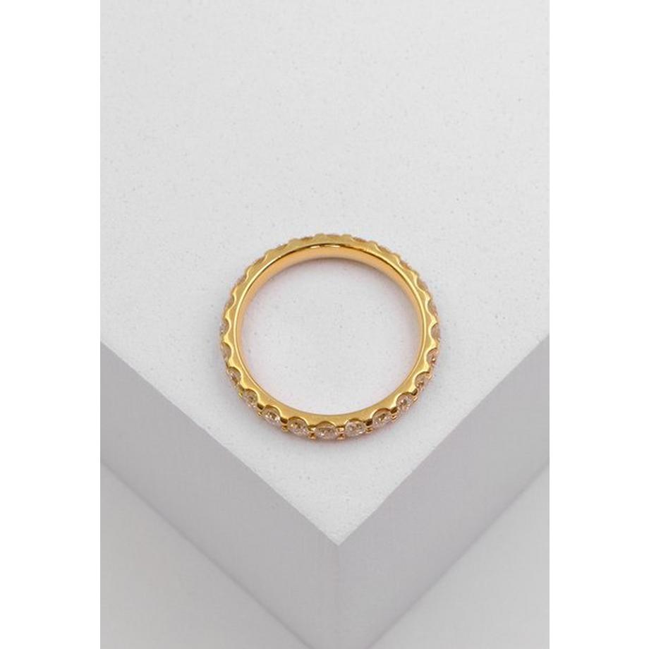 MUAU Schmuck  Mémoire Ring Diamant 1.50ct. Gelbgold 750 