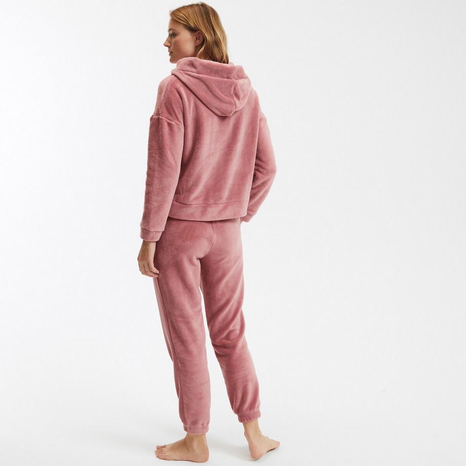 SO'HOME Pyjama mit Kapuze und Knopfleiste  