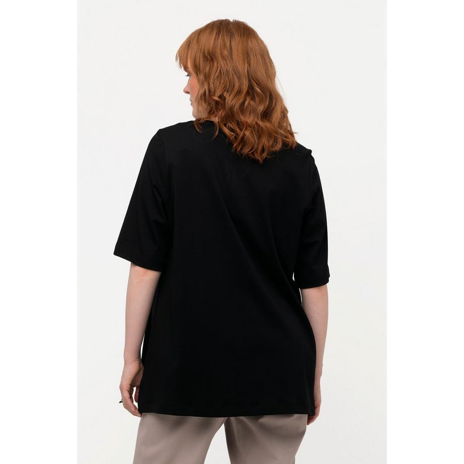 Ulla Popken T-Shirt Linea A Girocollo Manica Mezza  