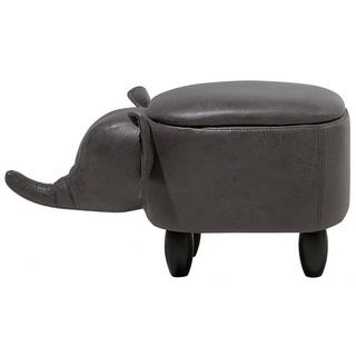 Beliani Repose-pied en Cuir PU Moderne ELEPHANT  