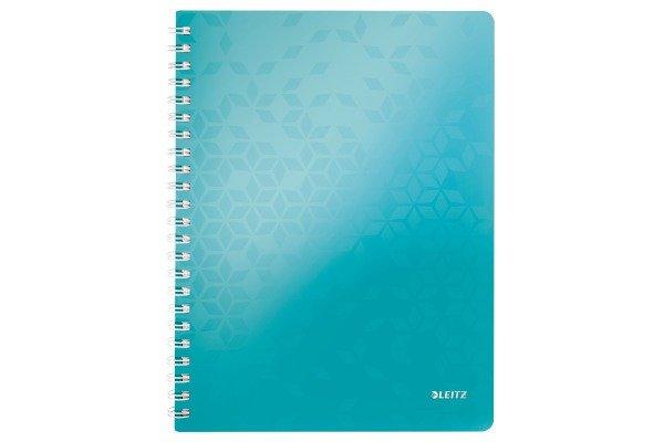 Leitz LEITZ Spiralblock WOW A4 46370051 eisblau 80 Blatt  