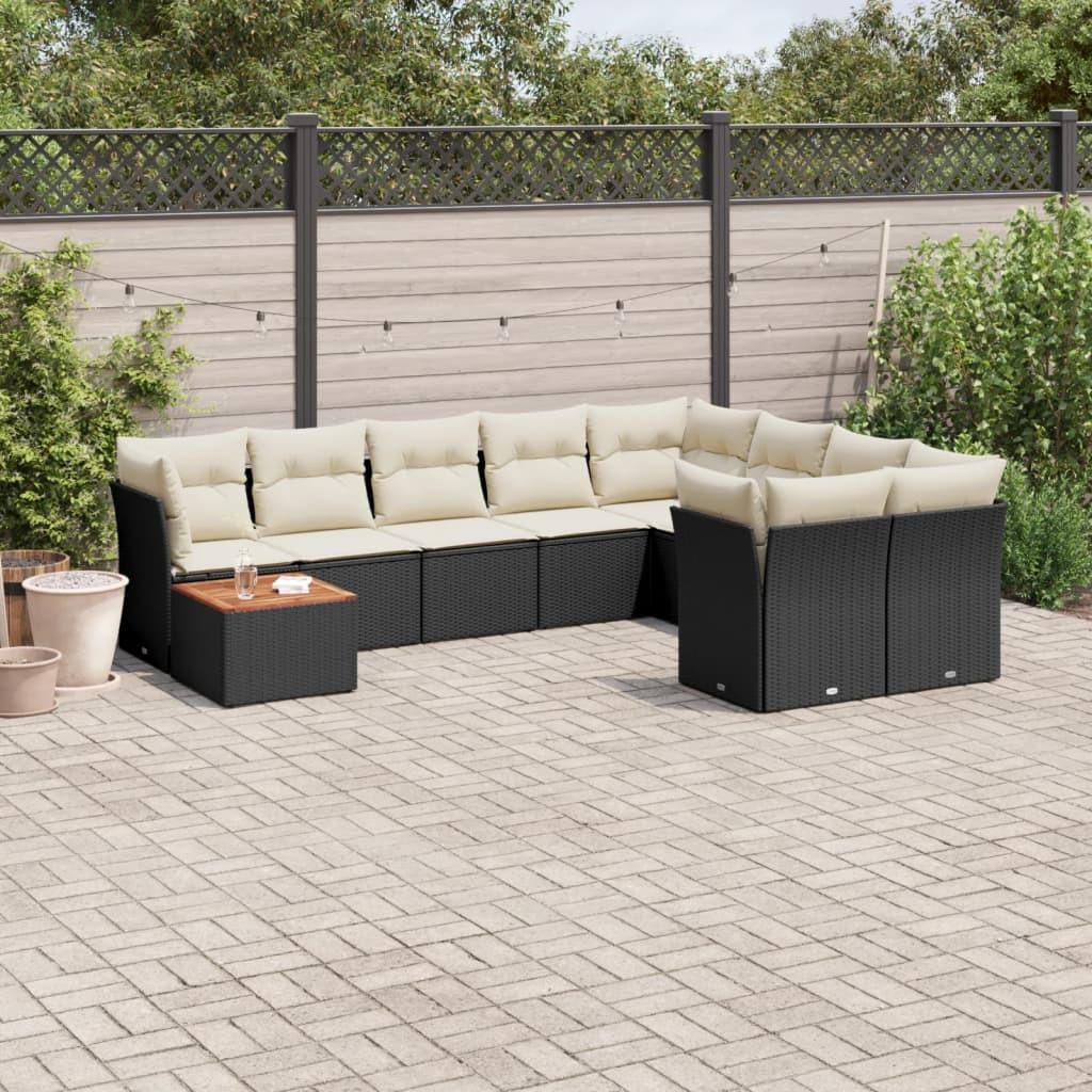 VidaXL set divano da giardino Polirattan  