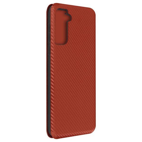 Avizar  Housse Samsung S21 Plus Carbone Marron 