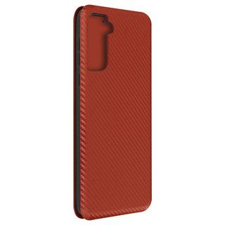 Avizar  Housse Samsung S21 Plus Carbone Marron 