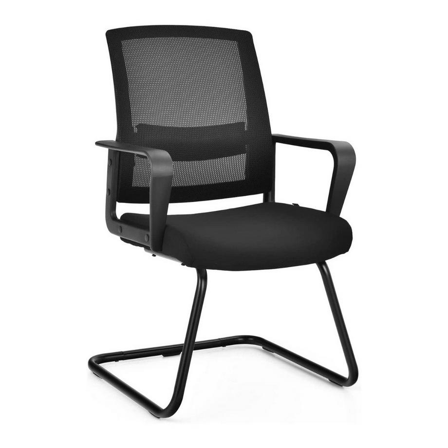 Northix Chaise de bureau en maille avec dossier pouvant supporter jusqu'à 136 kg 60 x 54,5 x 94 cm noir  