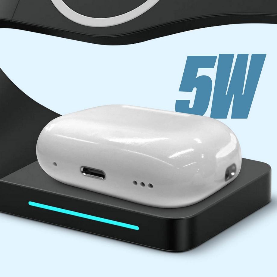 Avizar  Chargeur sans fil MagSafe 3 en 1, Noire 