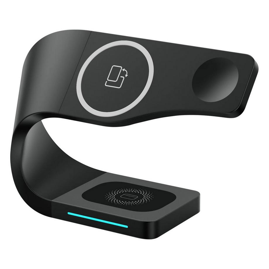 Chargeur sans fil MagSafe 3 en 1, Noire