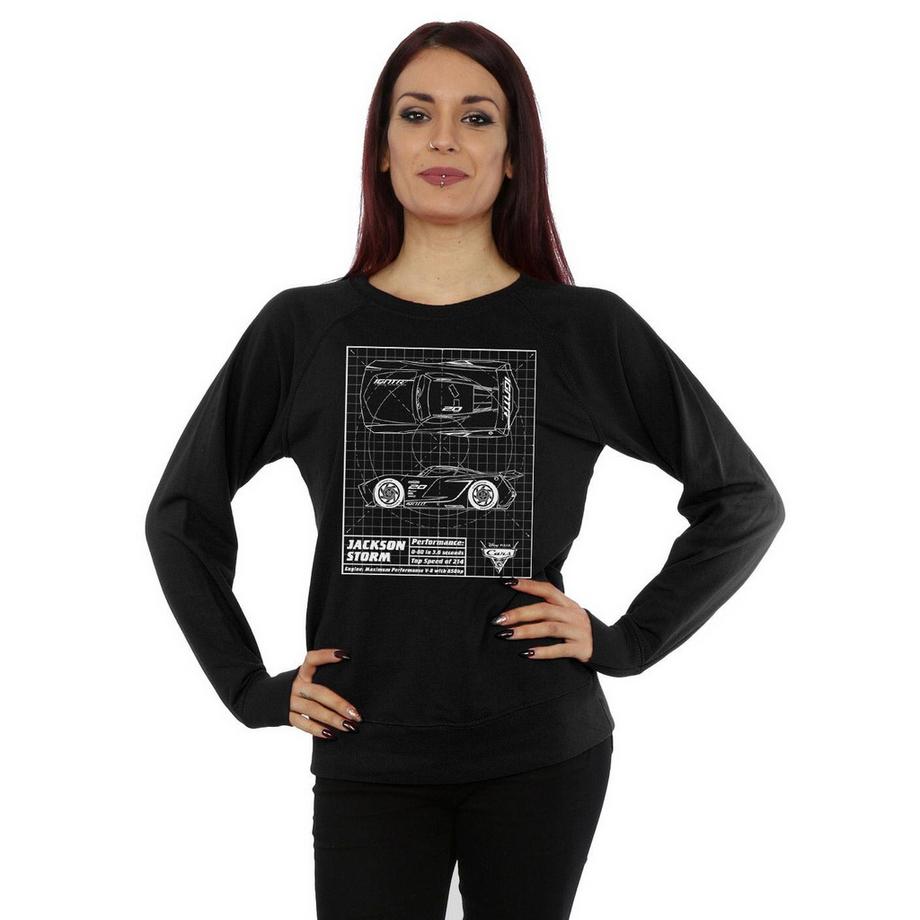 Disney Cars Jackson Storm Blueprint Sweatshirt  
