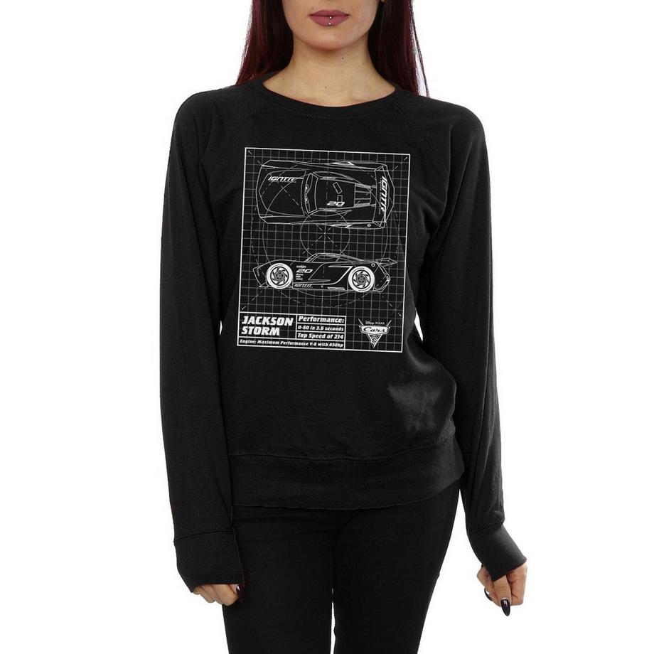 Disney Cars Jackson Storm Blueprint Sweatshirt  
