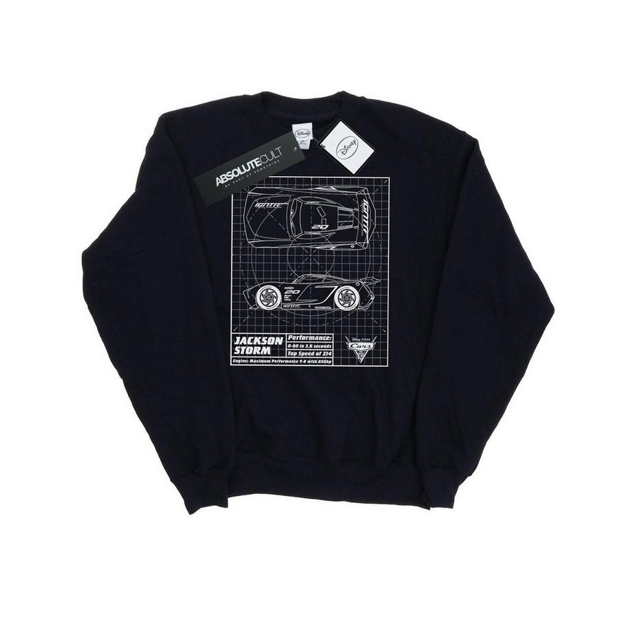 Disney Cars Jackson Storm Blueprint Sweatshirt  