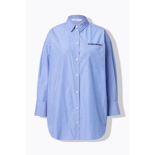 Studio Untold Chemisier oversize rayé avec poche brodée  