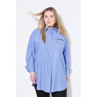 Studio Untold Chemisier oversize rayé avec poche brodée  