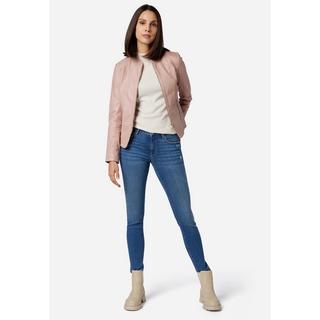 RICANO  Veste en cuir s Abigale, style classique en cuir d'agneau ultra doux 