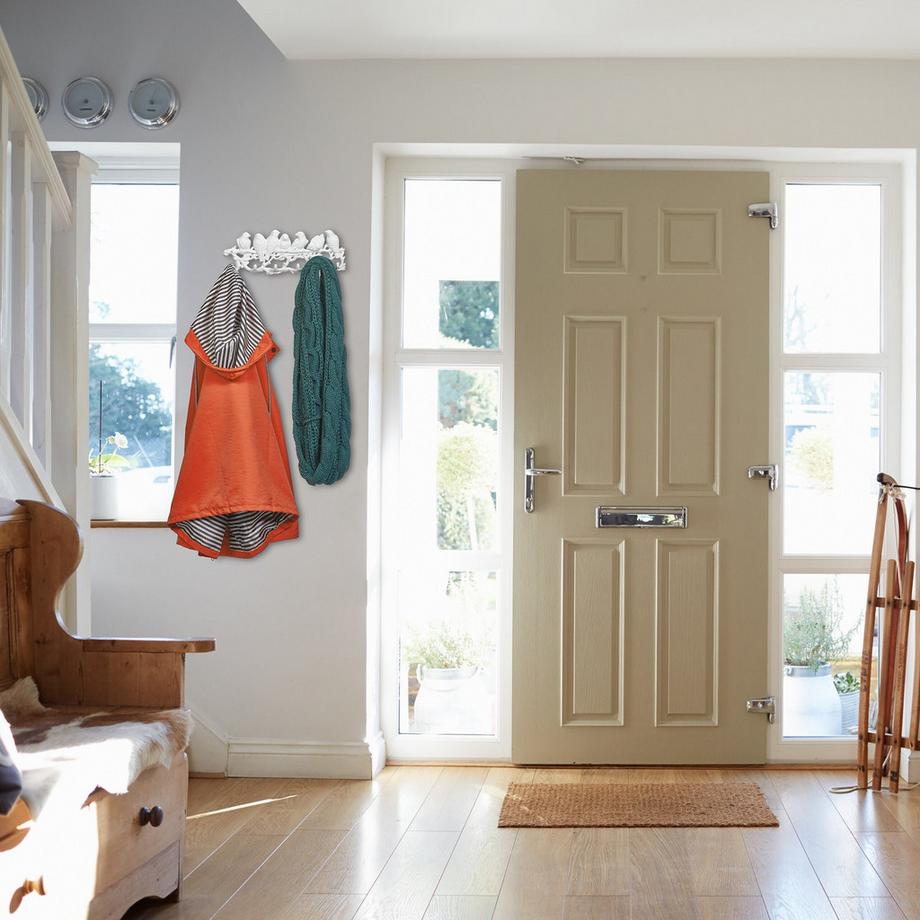 B2X Weißer Kleiderbügel im Vogeldesign  