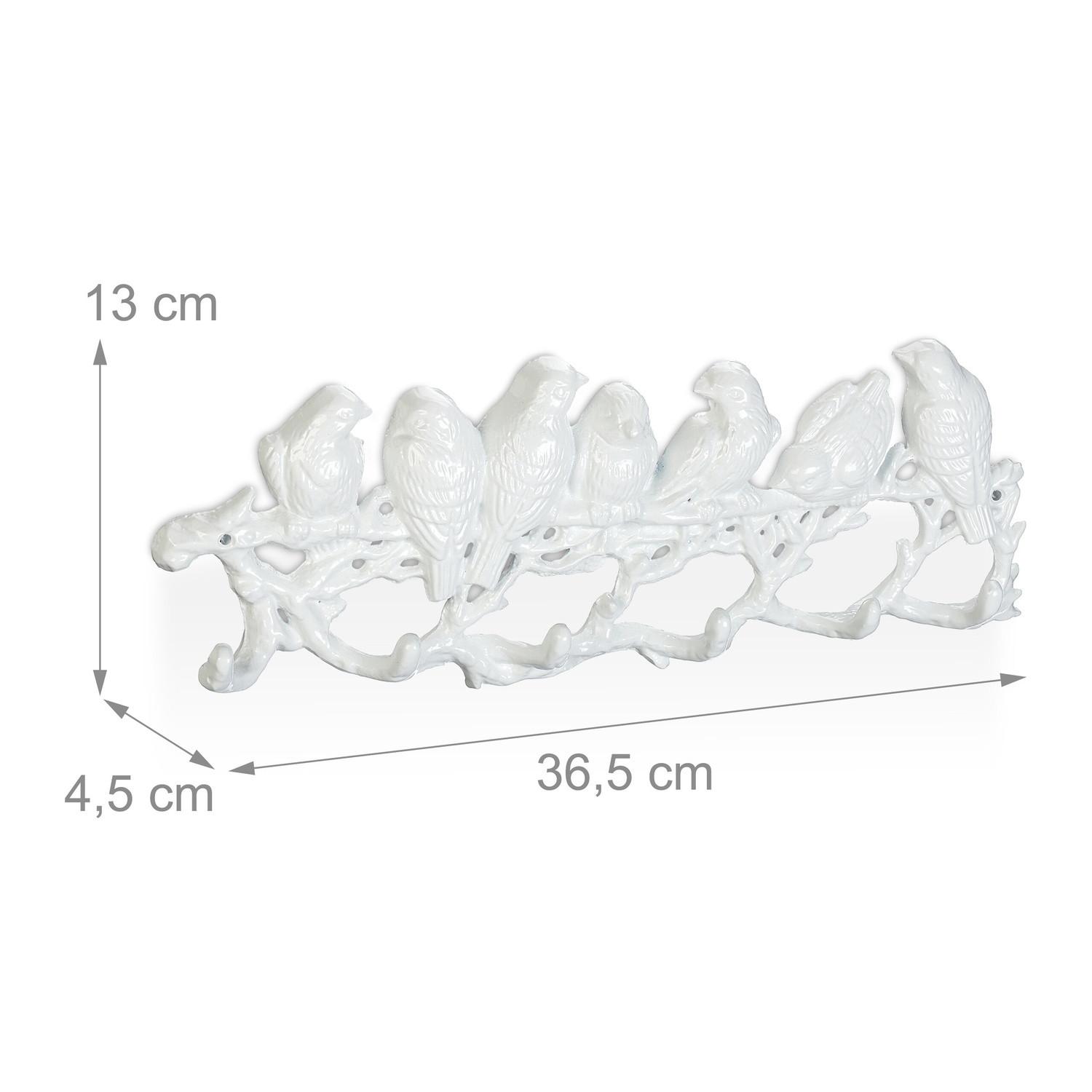B2X Weißer Kleiderbügel im Vogeldesign  