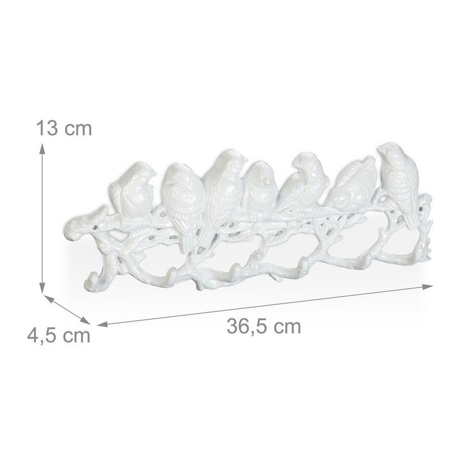 B2X Weißer Kleiderbügel im Vogeldesign  