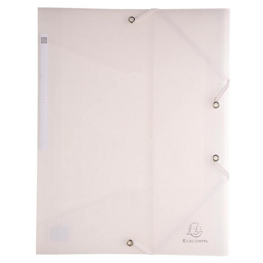 Exacompta Chemise à élastique 3 rabats Polypropylène 5/10e Chromaline - A4 - x 30  