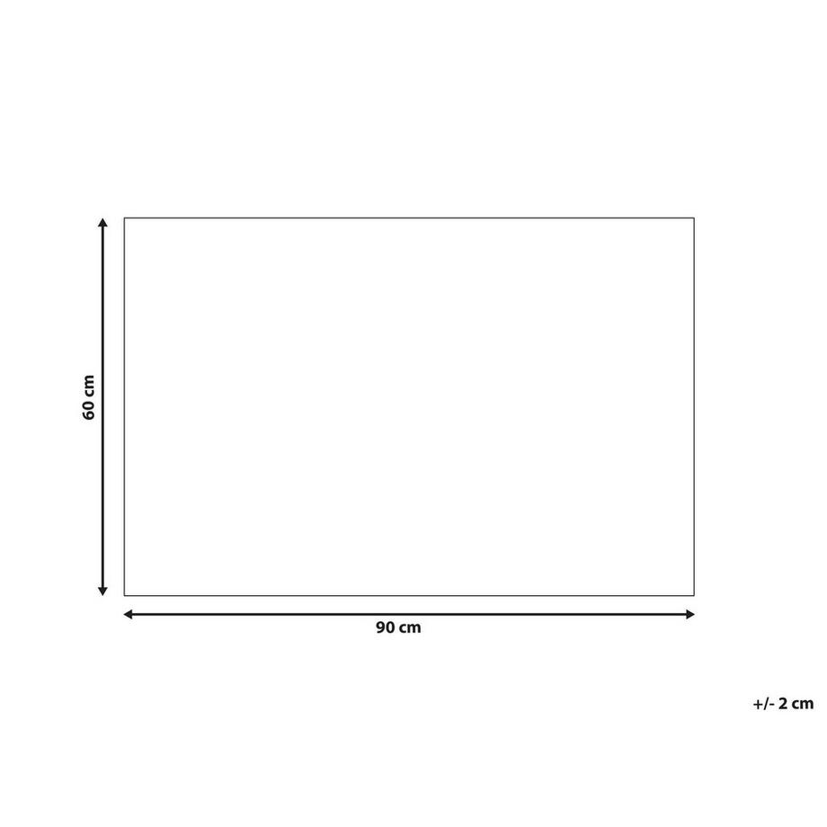 Beliani Tappetino da Ingresso en Fibra di Cocco Moderno BABABU  