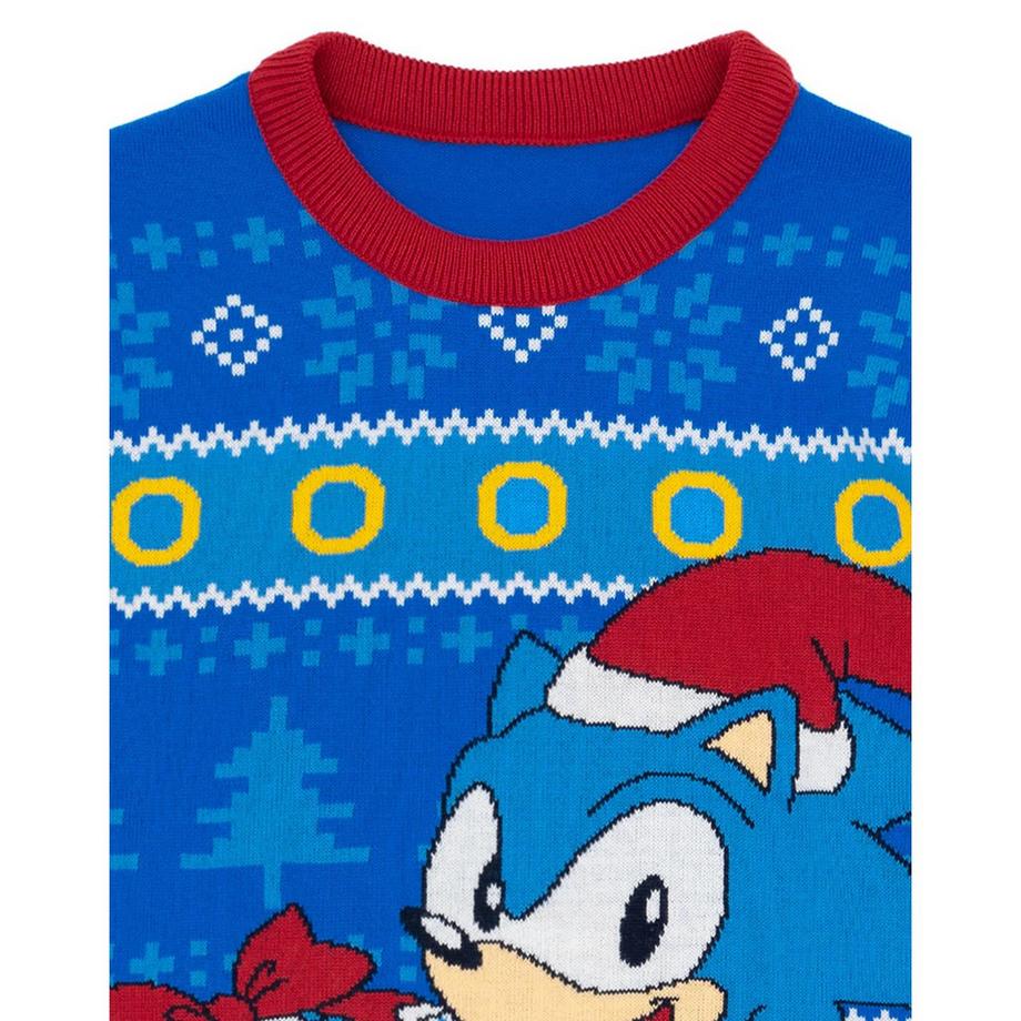 Sonic The Hedgehog Sonic the Hedgehog Weihnachtliches Design Pullover  