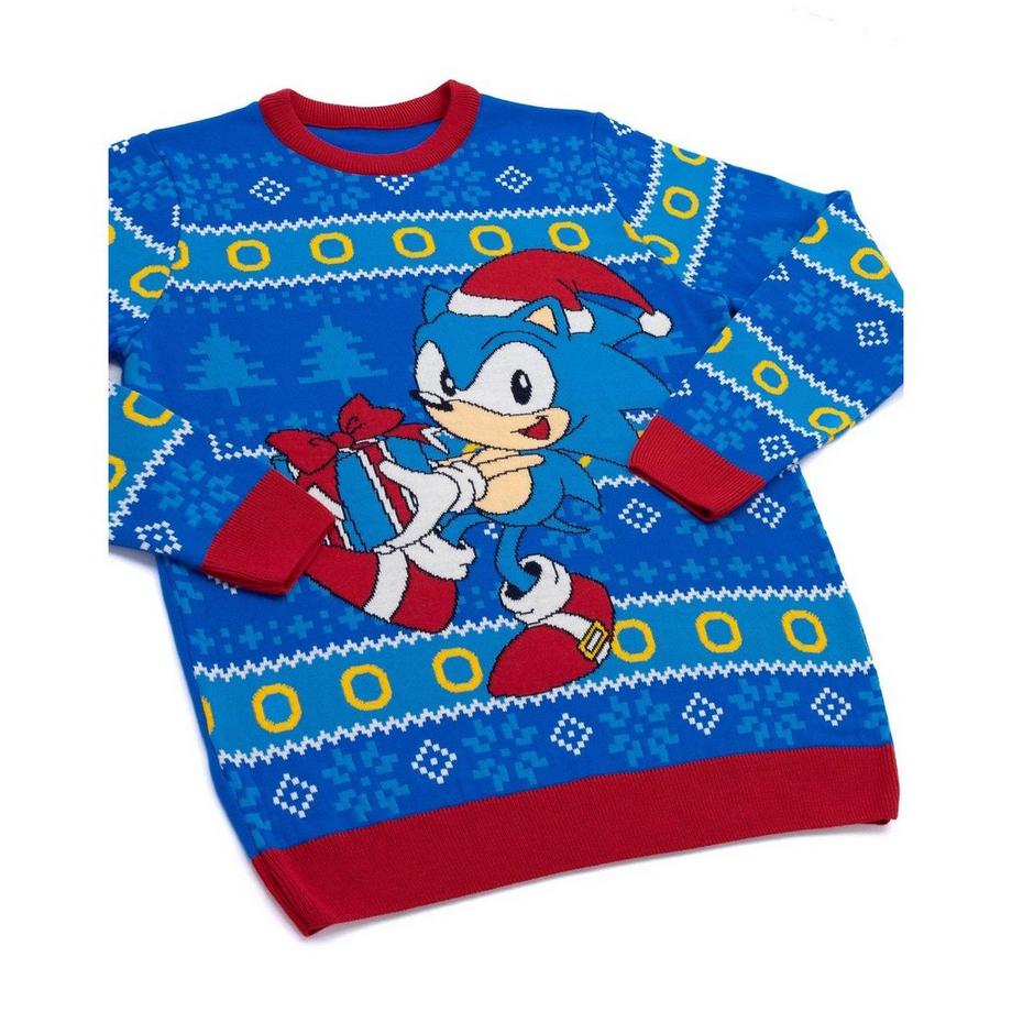 Sonic The Hedgehog Sonic the Hedgehog Weihnachtliches Design Pullover  