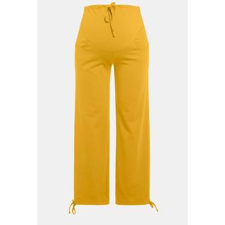 Ulla Popken  Pantalon en molleton Bellieva, ceinture extra-large, coton bio 