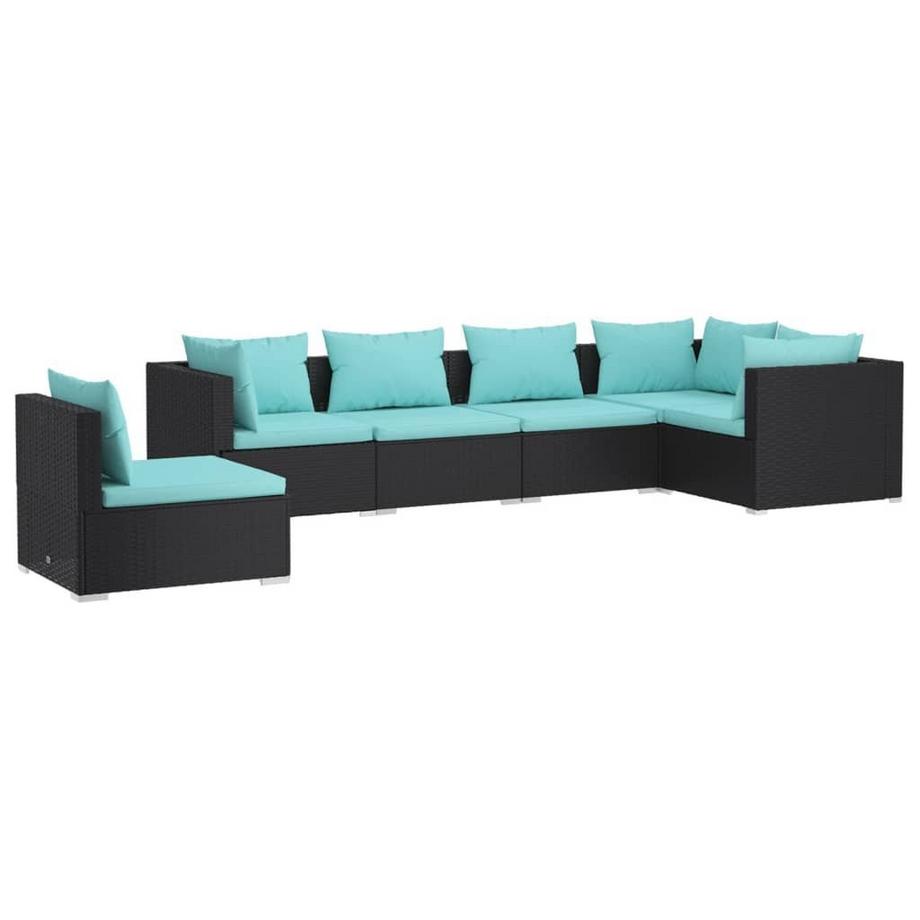 Garten-lounge-set poly-rattan