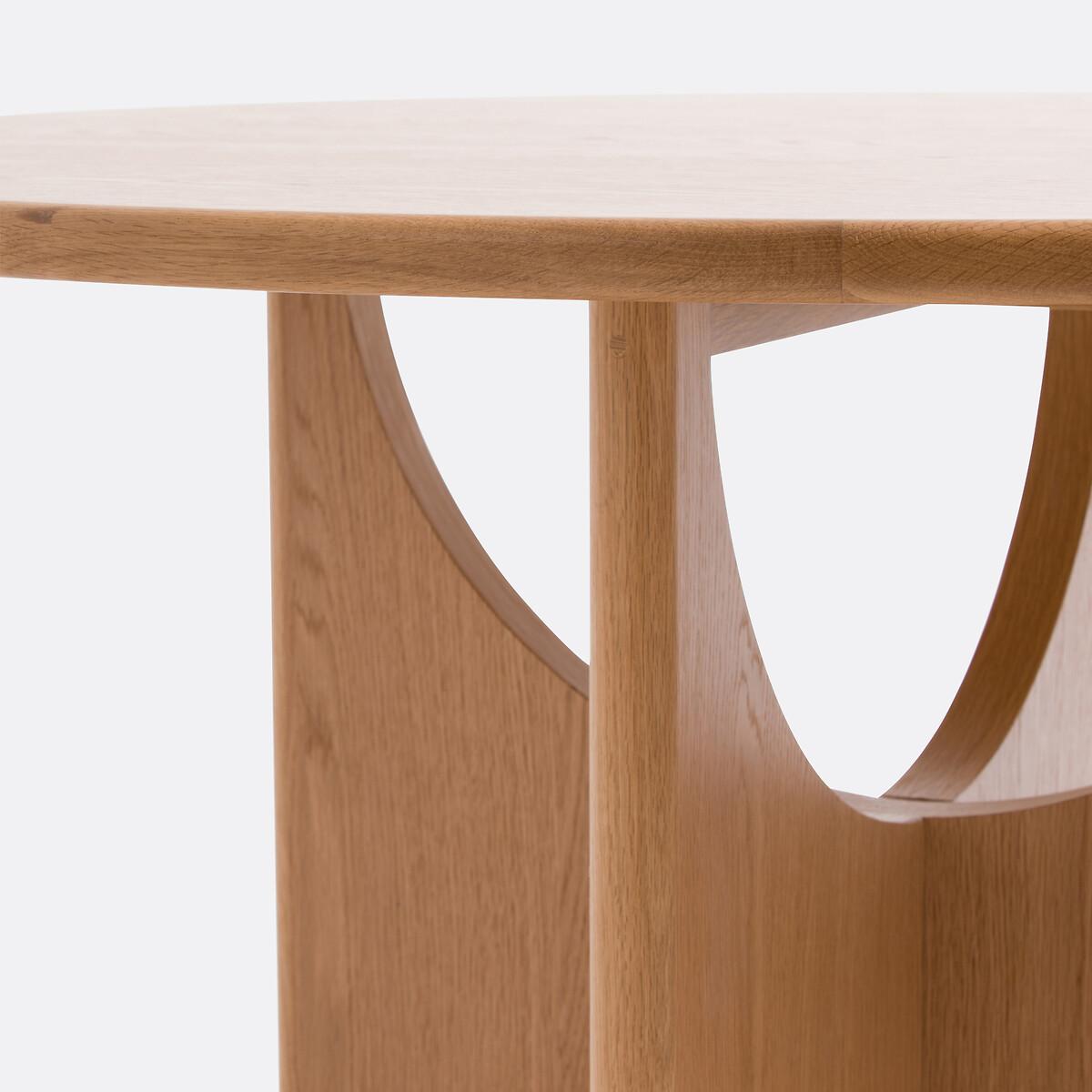 La Redoute Intérieurs Table à manger ronde 4/6 couverts chêne  