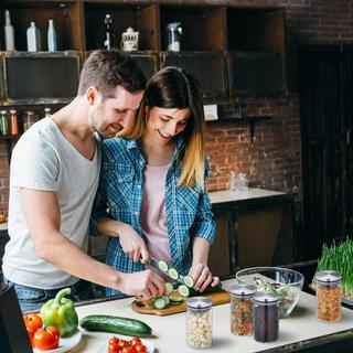 B2X Barattoli conservazione in set da 4 da 1000 ml  