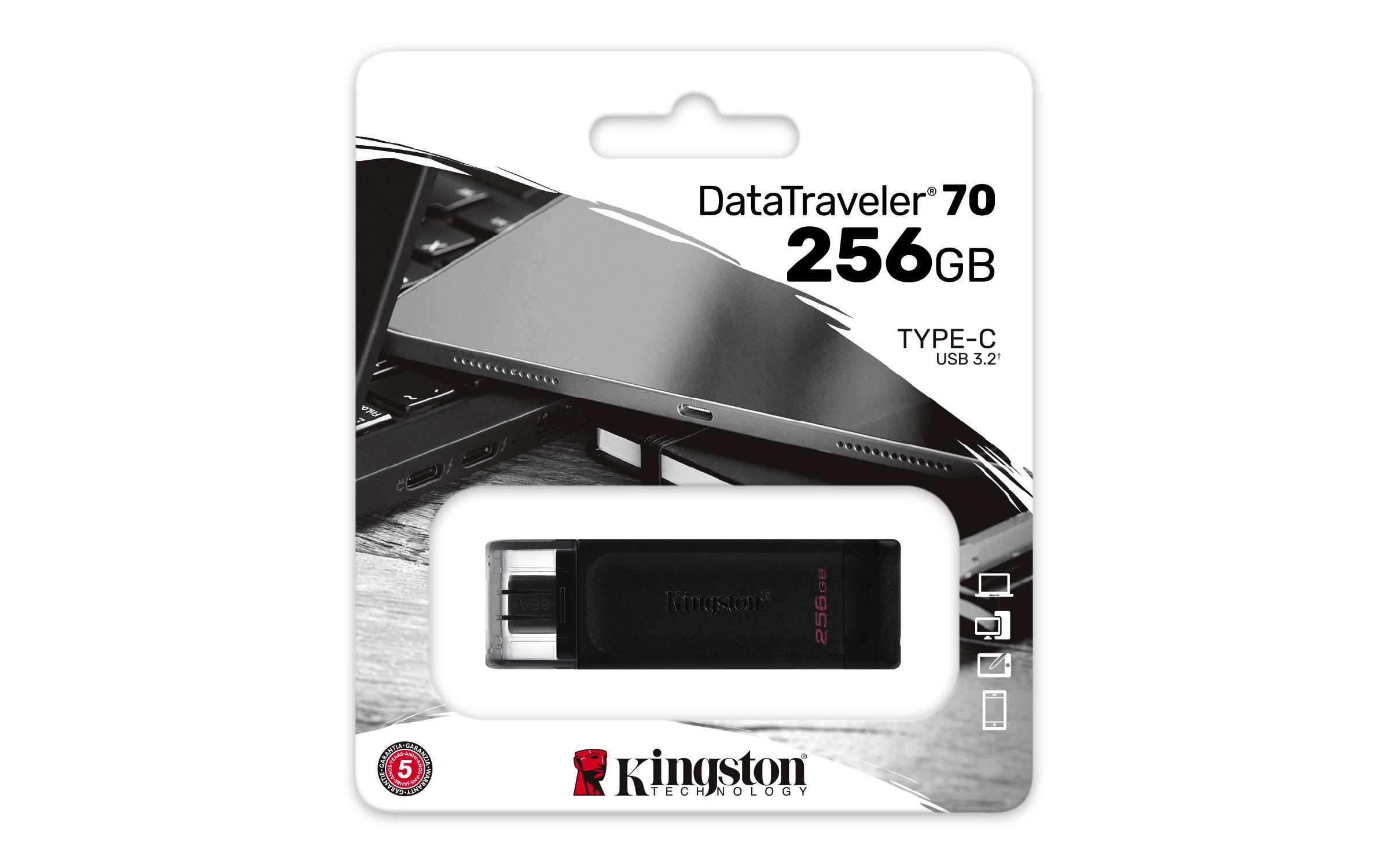 KINGSTON TECHNOLOGY  Kingston Technology DataTraveler 256GB USB-C 3.2 Gen 1 70 