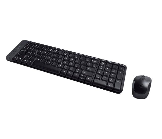 Logitech  Wireless Combo MK220 tastiera Mouse incluso RF Wireless QWERTY International EER Nero 