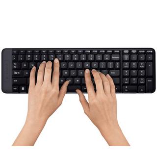 Logitech  Wireless Combo MK220 tastiera Mouse incluso RF Wireless QWERTY International EER Nero 