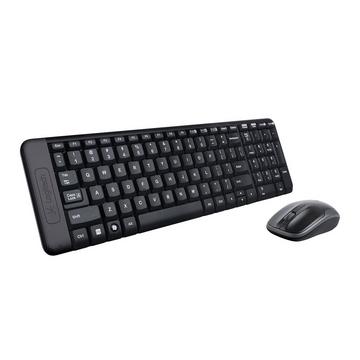 Wireless Combo MK220 tastiera Mouse incluso RF Wireless QWERTY International EER Nero