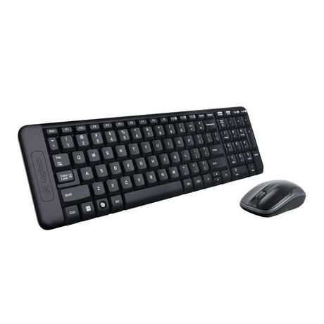 Logitech  Wireless Combo MK220 tastiera Mouse incluso RF Wireless QWERTY International EER Nero 