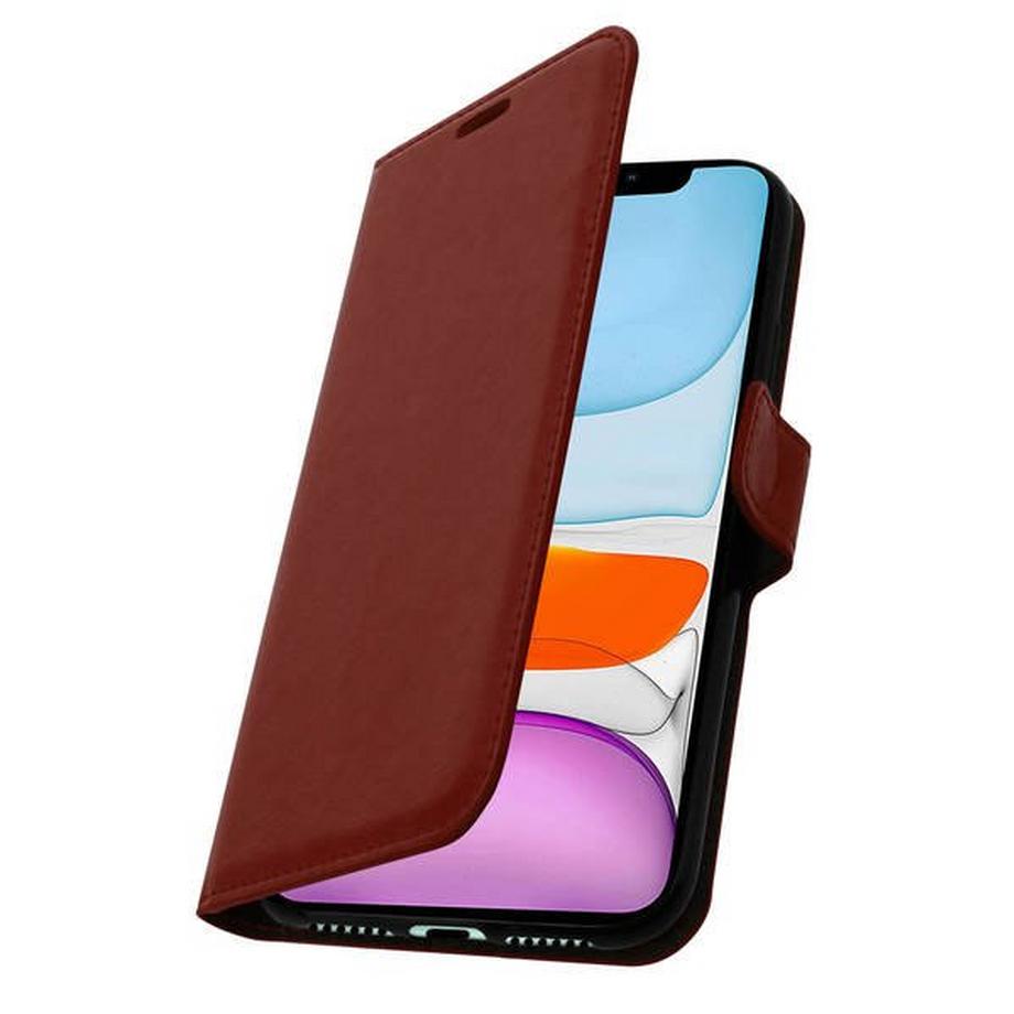 Avizar  Housse iPhone 11 à rabat Marron 