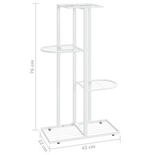 VidaXL supporto per piante Metallo  