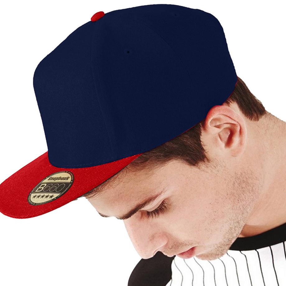 Beechfield Casquette de Baseball Visière Plate Lot de 2  