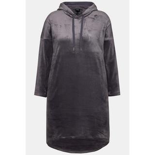 Ulla Popken Abito Loungewear Nicki Cappuccio Maniche Lunghe  