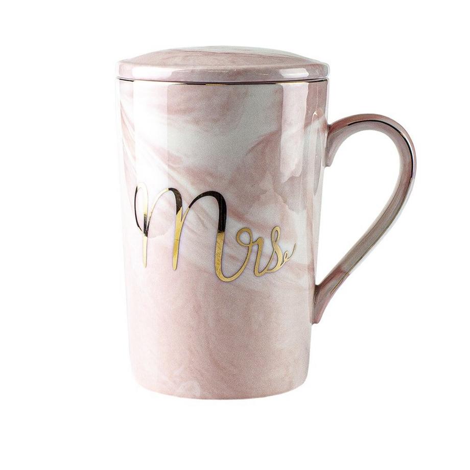 eStore Becher mit Deckel und Löffel - Mrs  