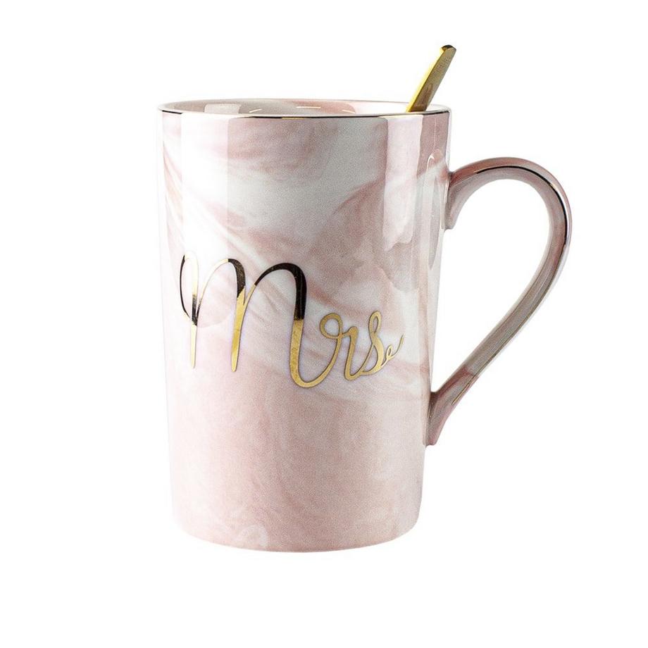 eStore Becher mit Deckel und Löffel - Mrs  