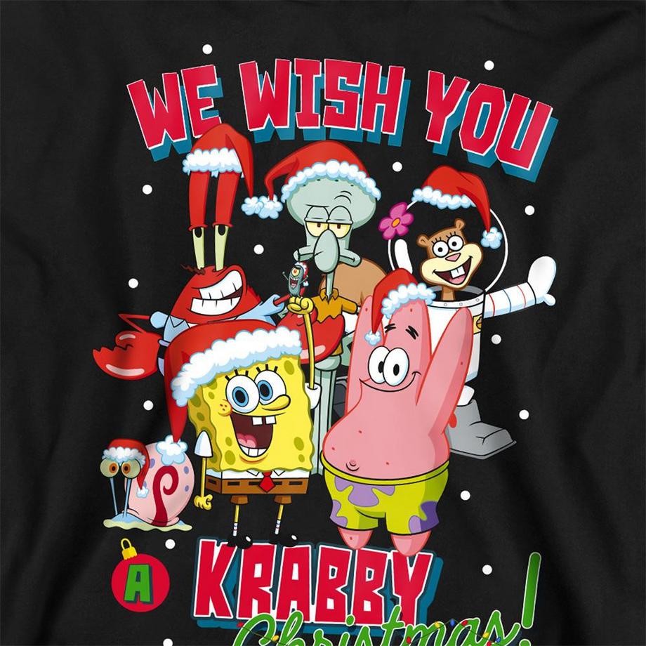 Nickelodeon  Crabby Christmas Felpa Con Cappuccio Da Indossare 