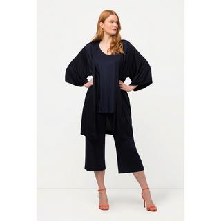 Ulla Popken  Kimono, Slinky-Piqué, Stehkragen, Halbarm 