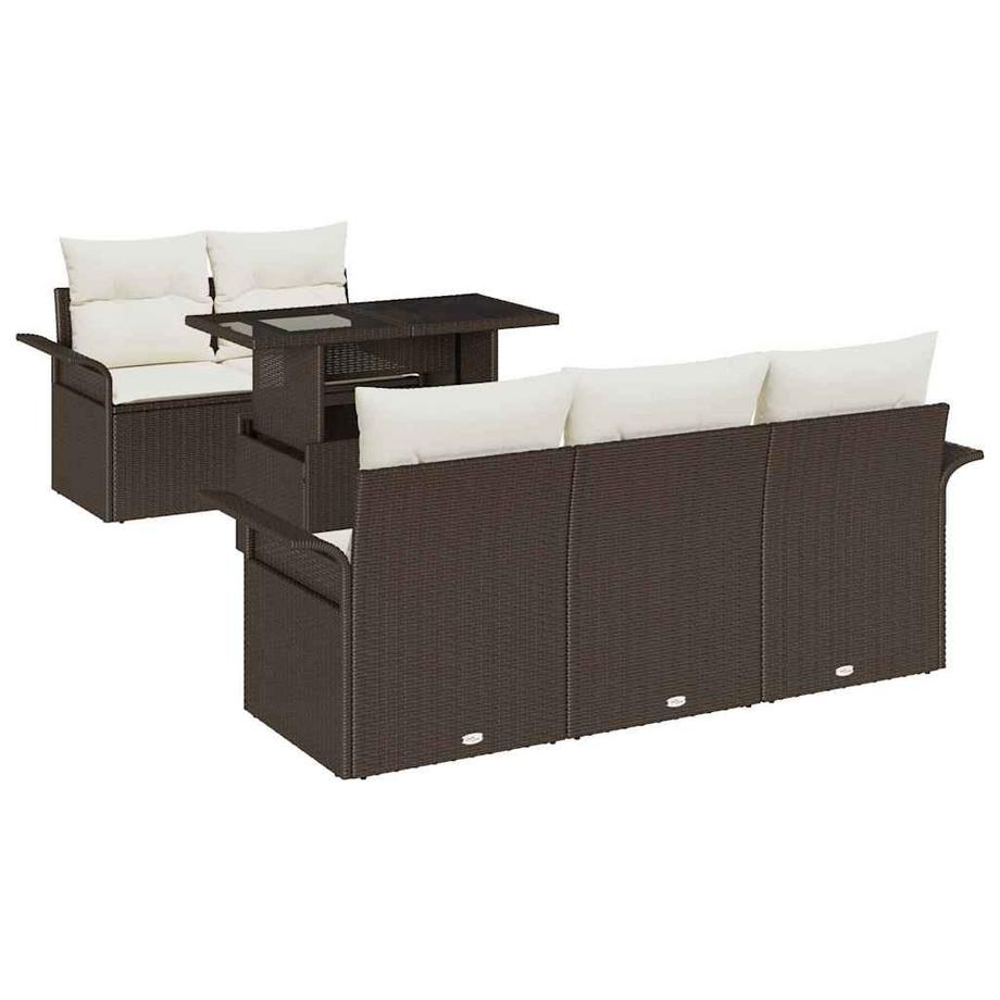 Ensemble de meubles de jardin poly rattan