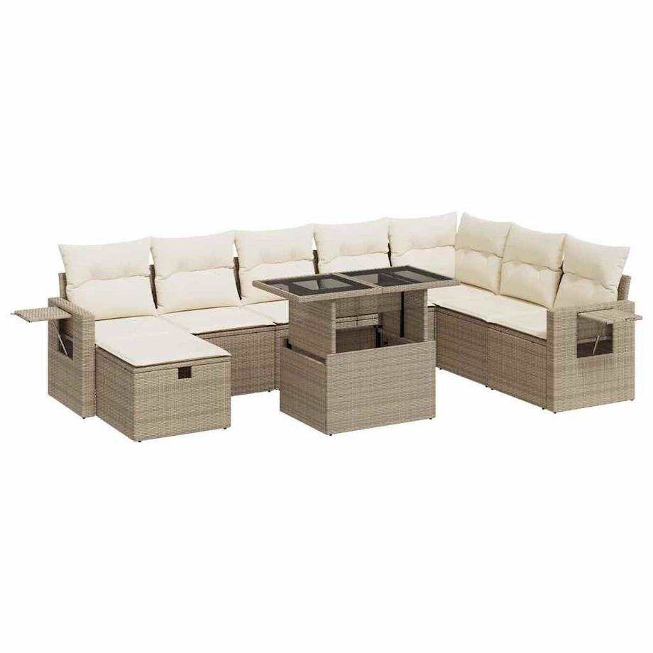 set divano da giardino Polirattan