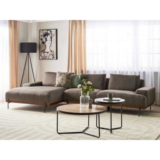 Beliani Ecksofa aus Polyester Modern MARIFERD  