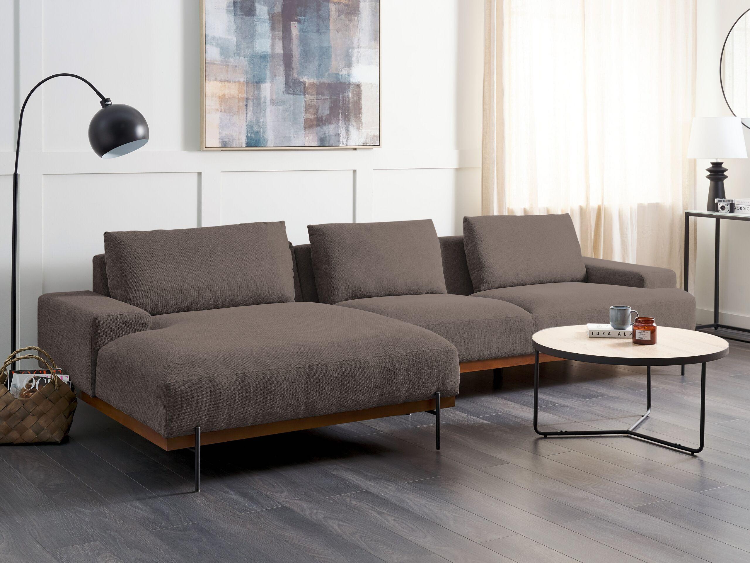 Beliani Ecksofa aus Polyester Modern MARIFERD  